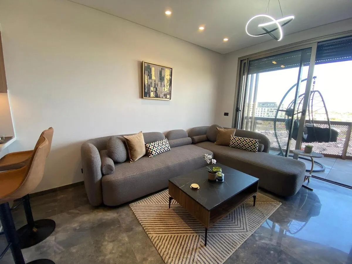 Central Luxury Apartment With Fast Fiber Wifi, Panoramic Balcony & Free Parking In Casablanca Cfc Casa Finnance City