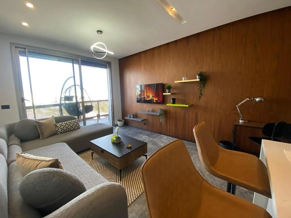 Central Luxury Apartment With Fast Fiber Wifi, Panoramic Balcony & Free Parking In Casablanca Cfc Casa Finnance City 0*,  Morocco