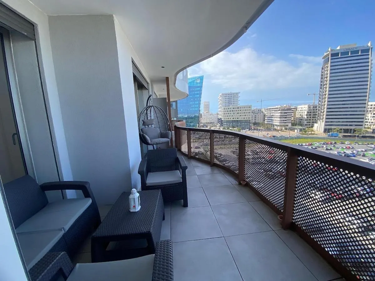 Central Luxury Apartment With Fast Fiber Wifi, Panoramic Balcony & Free Parking In Casablanca Cfc Casa Finnance City 0*,